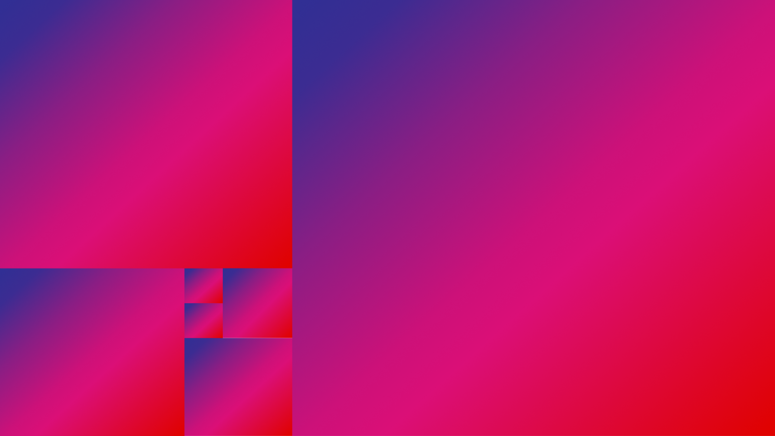 Multiple squares arranged in a pattern.