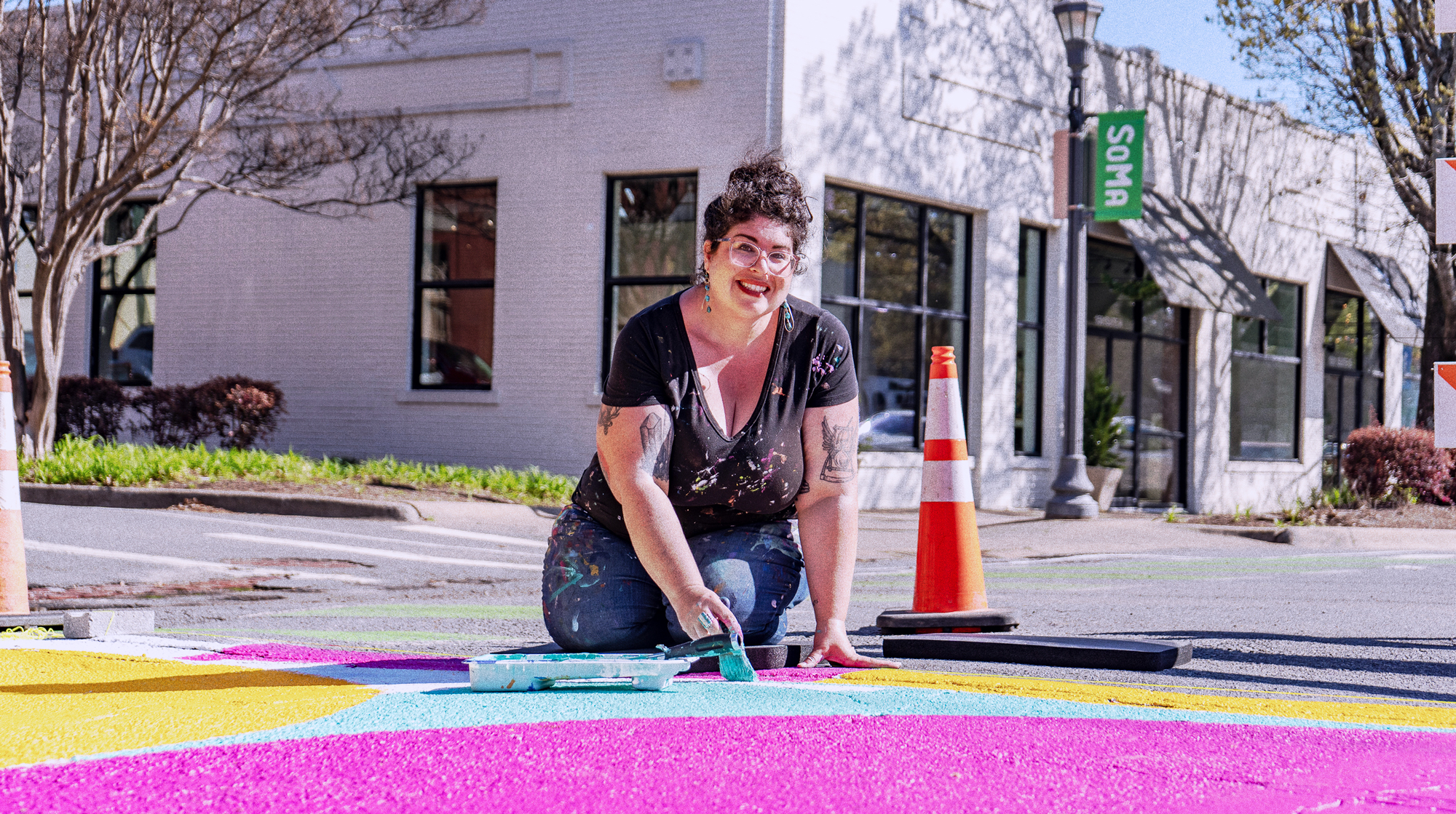Photo portrait of Elizabeth Michael, the executive director of SoMa 501.